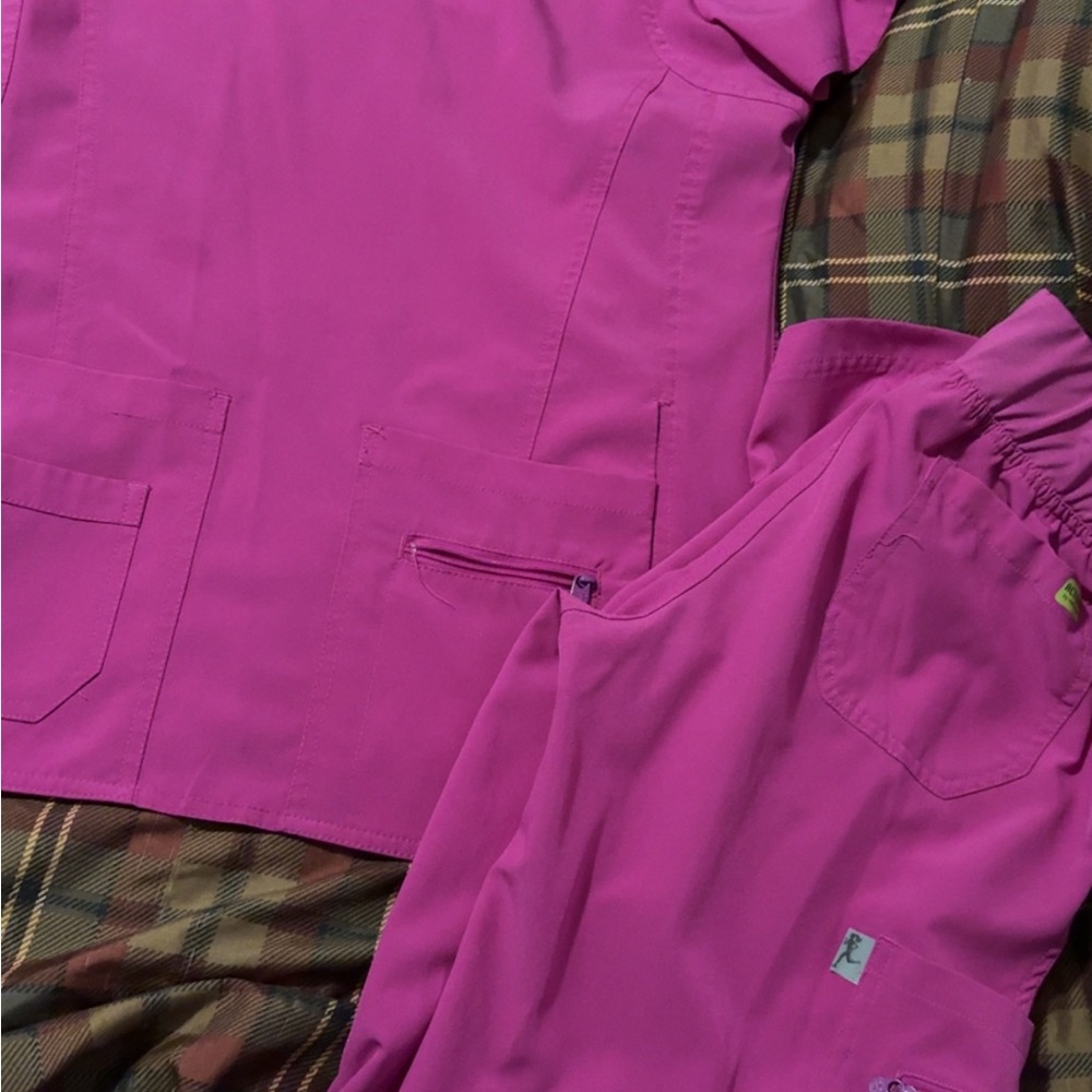 Vibrant Pink Scrub Set